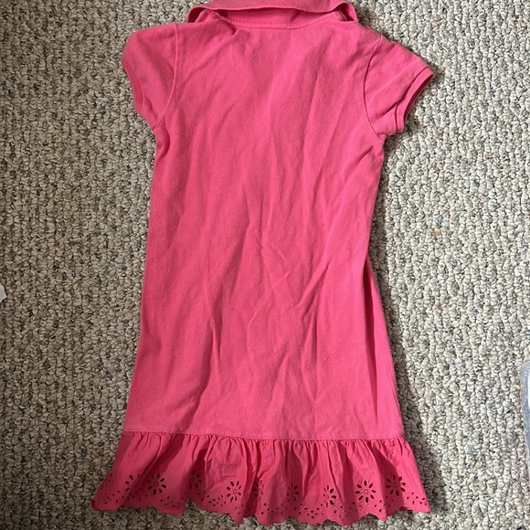 EUC Ralph Lauren polo collared dress with eyelet hem - Picture 4 of 4